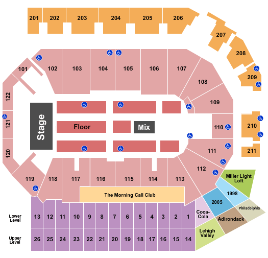 Kirby Center Seating Chart